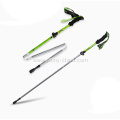 4 Sestions Folding Trekking Pole EVA Straight Handle Outdoor Trekking Pole